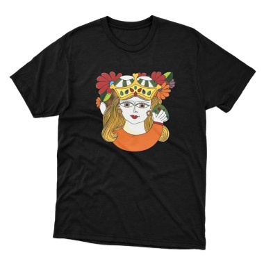 Unisex T-shirt De Simone Pottery per Giusina Yellow Queen Unisex T-shirt De Simone Pottery per Giusina Yellow Queen